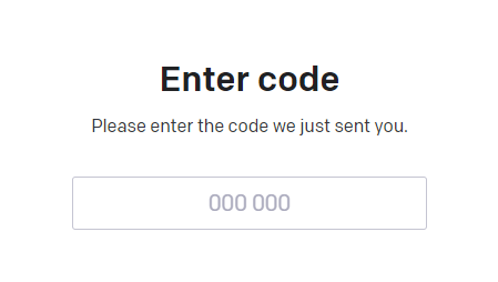 ChatGPT enter OTP code