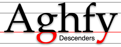 Text descenders