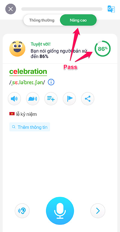 Bài tập phát âm trong Elsa Speak