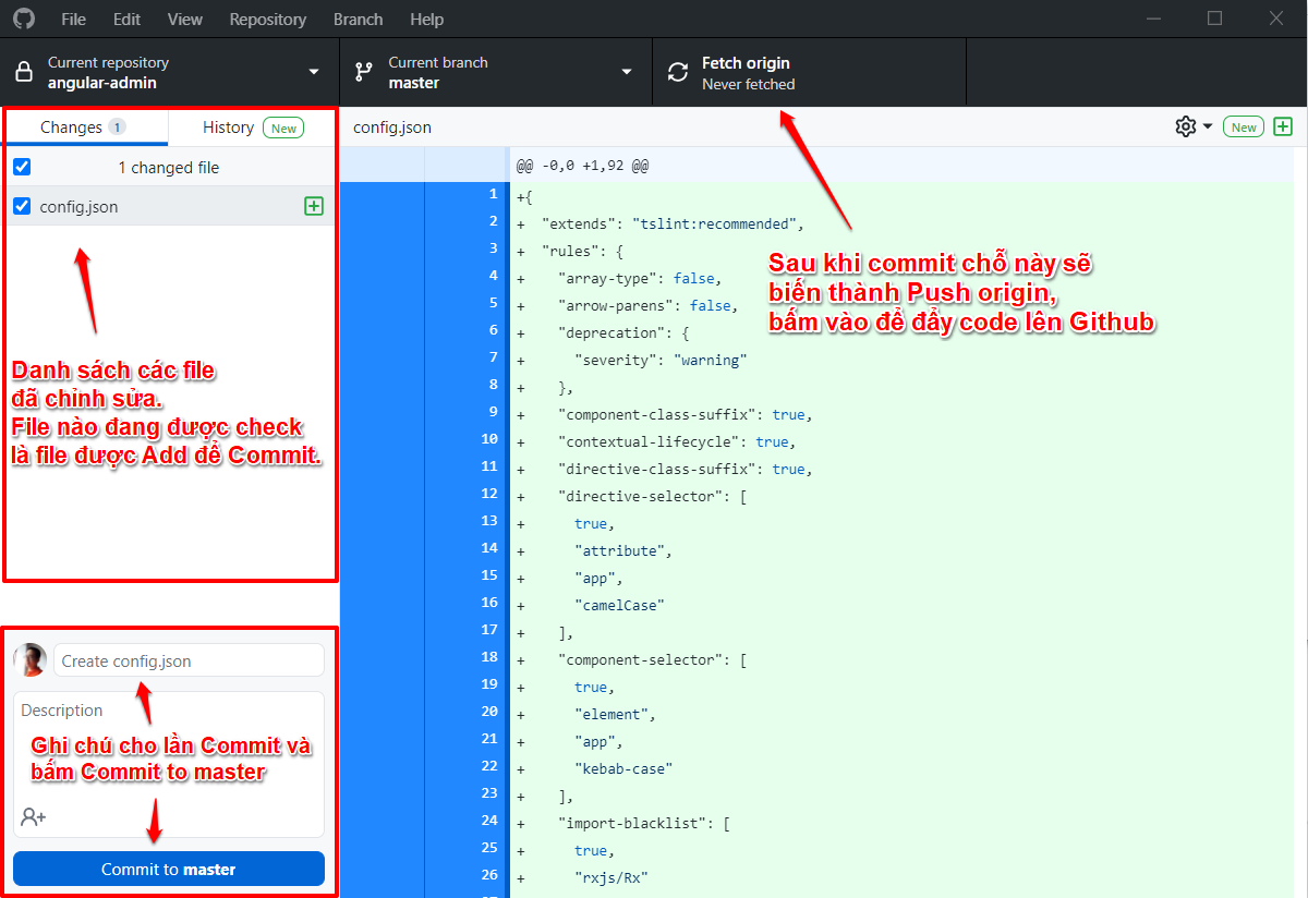 Github Desktop - Push code
