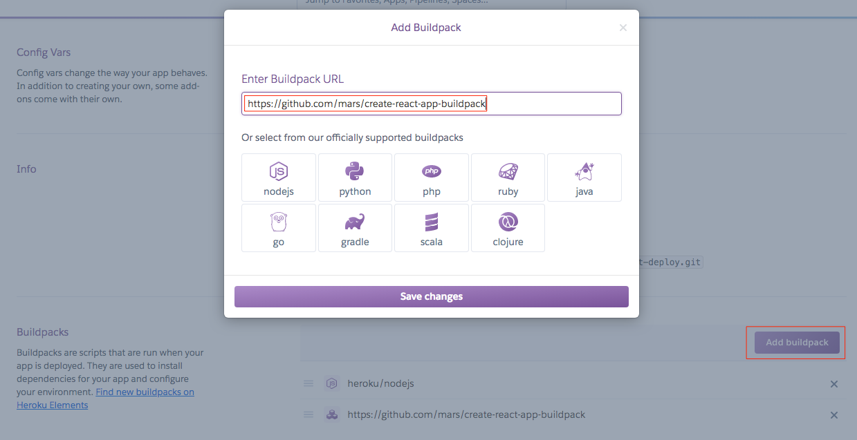 Deploy react app lên heroku