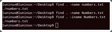 Command find