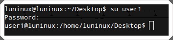 Command su
