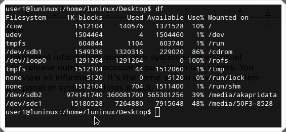 Command df