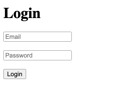 Login form