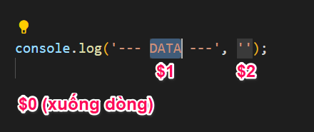 Snippet Console Log 2