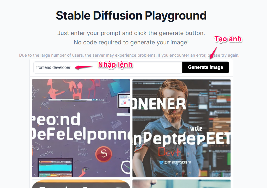 Stable Diffusion Playground