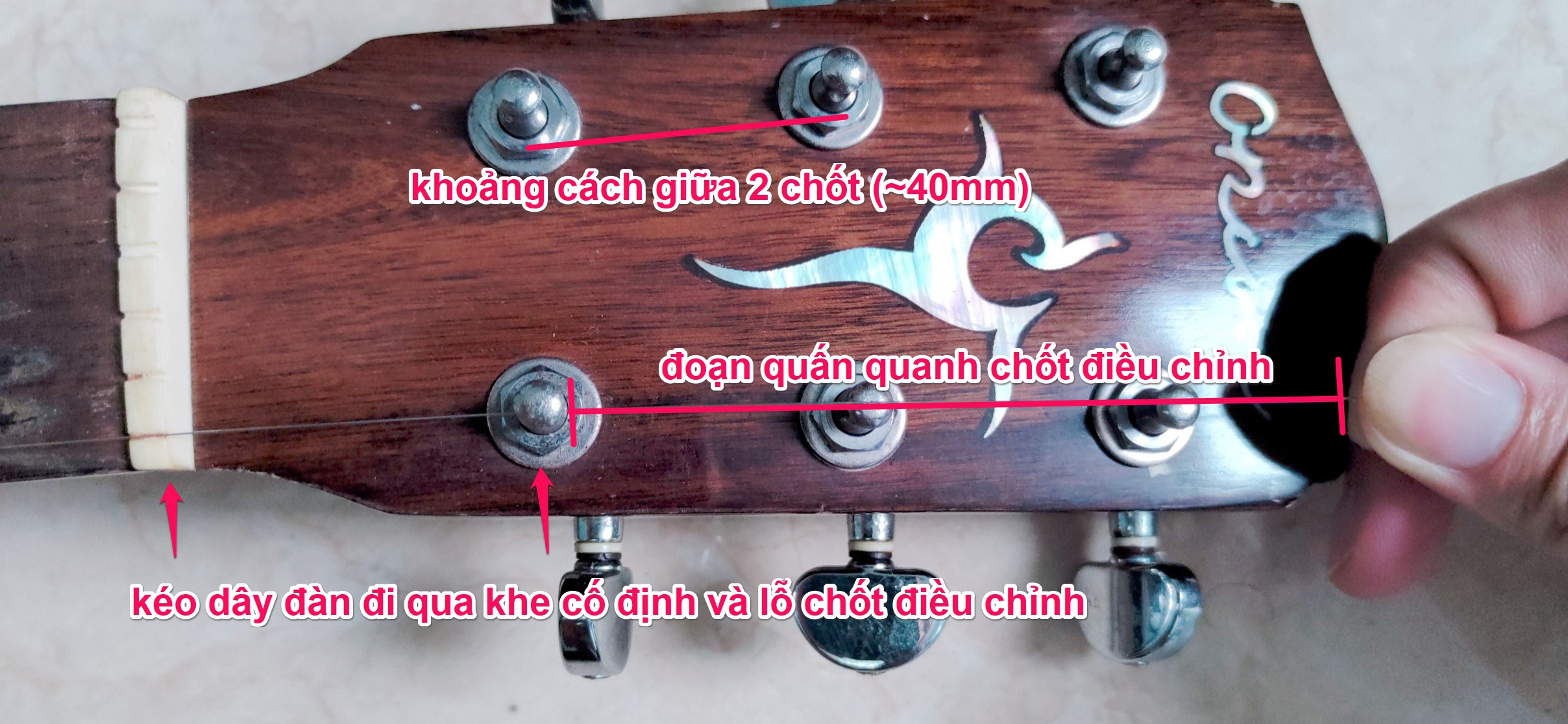 Thay dây đàn Guitar 2