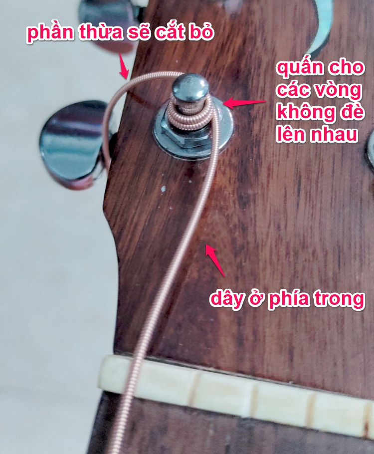 Thay dây đàn Guitar 4