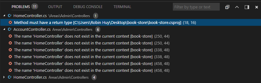 VSCode debug problem 1